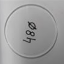 Sight Glass Flat 48mm (burner) WPG-W1-W6