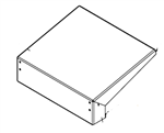 Laptop holder - to be mounted on the control cabinet