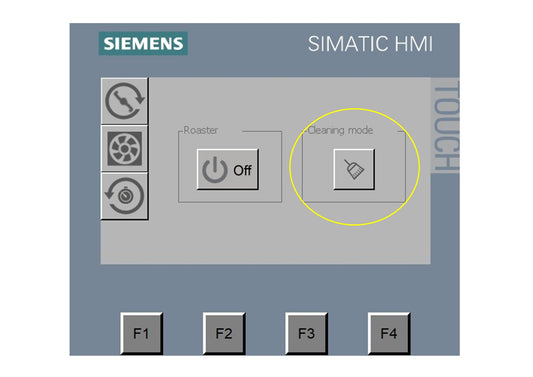Cleaning mode - maintenance button