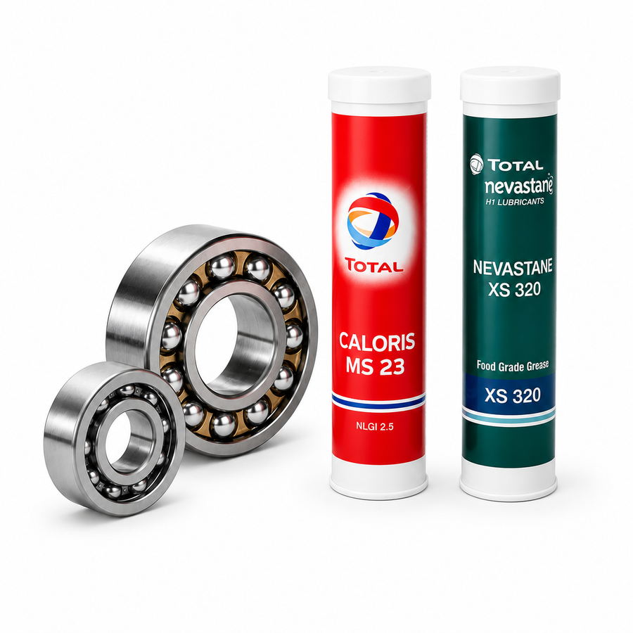 Set of bearings for the W6 machine