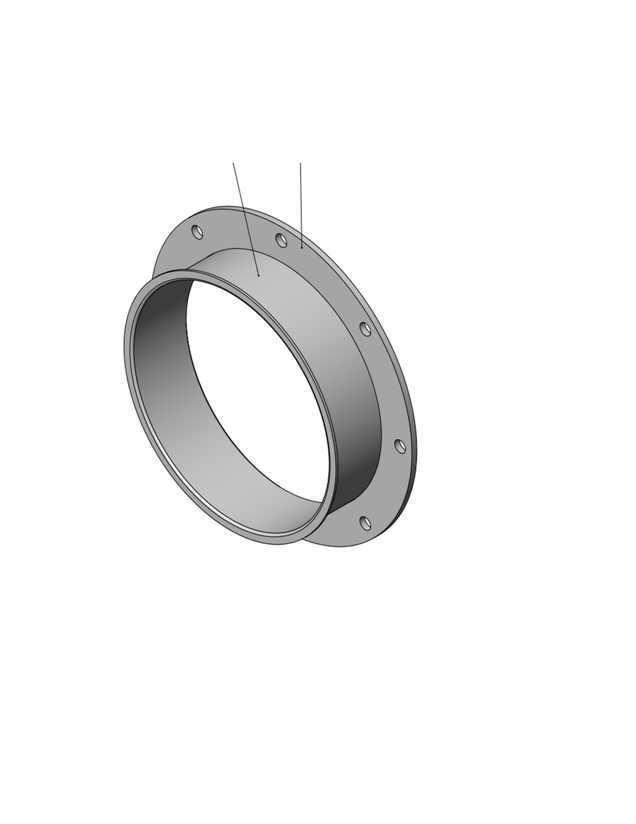 Flange destoner (only for filter case) 200mm