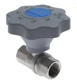 Soft close brass ball valve