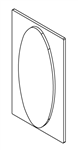 Sight glass for hopper W6